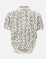 DROLE DE MONSIEUR Polo "D Mirror Monogram" GREY Uomo 