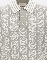 DROLE DE MONSIEUR Polo "D Mirror Monogram" GREY Uomo 