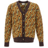 DROLE DE MONSIEUR Cardigan "D Mirror Abstrait" MULTICOLOR Uomo 