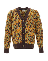 DROLE DE MONSIEUR Cardigan "D Mirror Abstrait" MULTICOLOR Uomo 