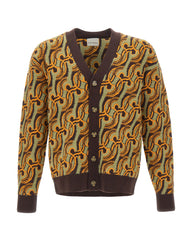 DROLE DE MONSIEUR Cardigan "D Mirror Abstrait" MULTICOLOR Uomo 