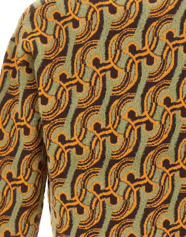DROLE DE MONSIEUR Cardigan "D Mirror Abstrait" MULTICOLOR Uomo 