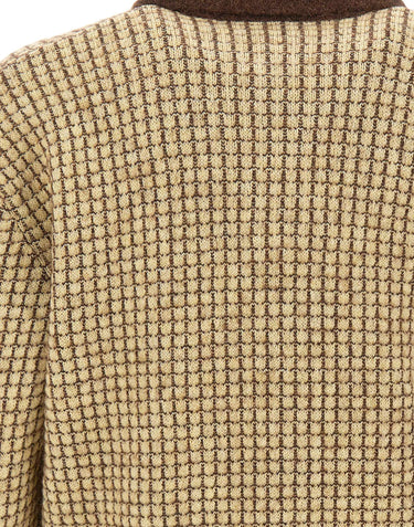 DROLE DE MONSIEUR Cardigan in maglia waffle YELLOW Uomo 