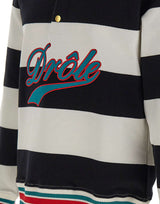 DROLE DE MONSIEUR Polo a righe con ricamo MULTICOLOR Uomo 