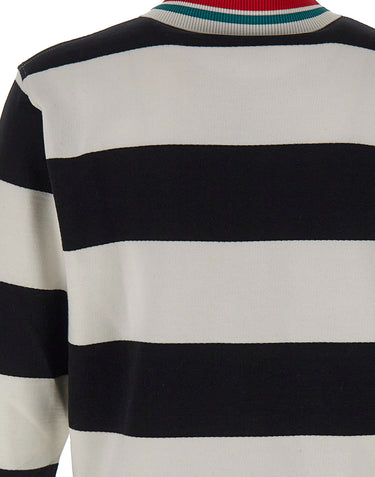 DROLE DE MONSIEUR Polo a righe con ricamo MULTICOLOR Uomo 
