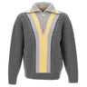 DROLE DE MONSIEUR Maglione trucker con mezza zip GREY Uomo 