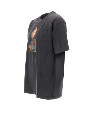 DROLE DE MONSIEUR T-Shirt "Glass Lion" BLACK Uomo 
