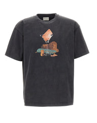DROLE DE MONSIEUR T-Shirt "Glass Lion" BLACK Uomo 