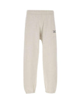 DROLE DE MONSIEUR Pantaloni jogger in pile con slogan GREY Uomo 