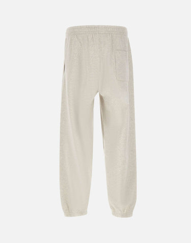 DROLE DE MONSIEUR Pantaloni jogger in pile con slogan GREY Uomo 
