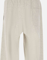 DROLE DE MONSIEUR Pantaloni jogger in pile con slogan GREY Uomo 