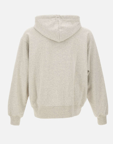 DROLE DE MONSIEUR Felpa con zip e slogan GREY Uomo 