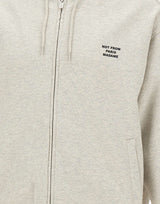 DROLE DE MONSIEUR Felpa con zip e slogan GREY Uomo 
