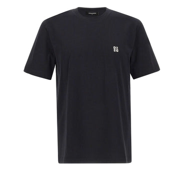 DSQUARED2 T-shirt "Metal D2 Upside Down" BLACK Uomo 