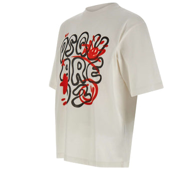 DSQUARED2 T-shirt con stampa logo WHITE Uomo 