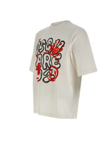 DSQUARED2 T-shirt con stampa logo WHITE Uomo 