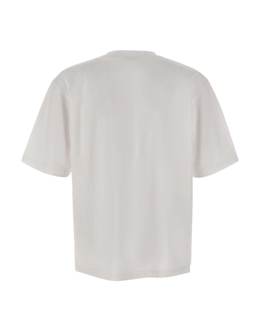T-shirt in cotone con patch logo S74GD1605 D20033100 DSQUARED2 