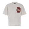 T-shirt in cotone con patch logo S74GD1605 D20033100 DSQUARED2 