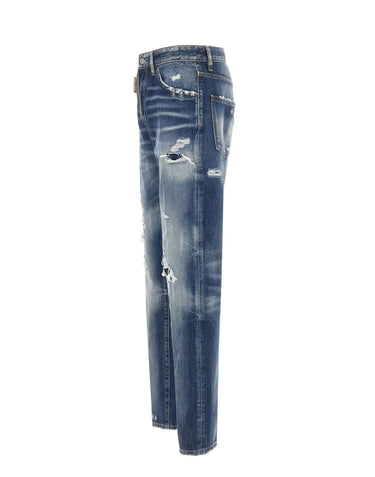 DSQUARED2 Jeans "Teddy" Light Blue Uomo 
