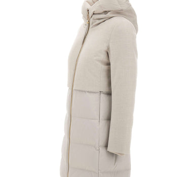 DUNO Piumino "Balloon Prato Mestre" BEIGE Donna 
