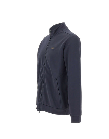 EA7 Felpa con zip BLUE Uomo 