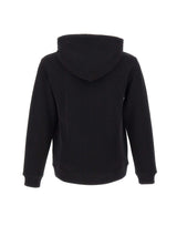 EA7 Felpa in cotone con cappuccio BLACK Uomo 