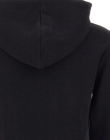 EA7 Felpa in cotone con cappuccio BLACK Uomo 