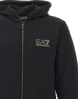EA7 Felpa con cappuccio BLACK Uomo 