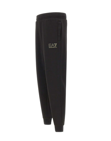 EA7 Pantaloni jogger in jersey BLACK Uomo 
