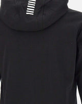 EA7 Felpa in cotone "Core identity" BLACK Uomo 