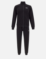 EA7 Completo due pezzi tuta in cotone BLACK Uomo 