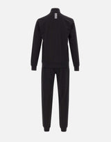 EA7 Completo due pezzi tuta in cotone BLACK Uomo 
