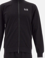 EA7 Completo due pezzi tuta in cotone BLACK Uomo 