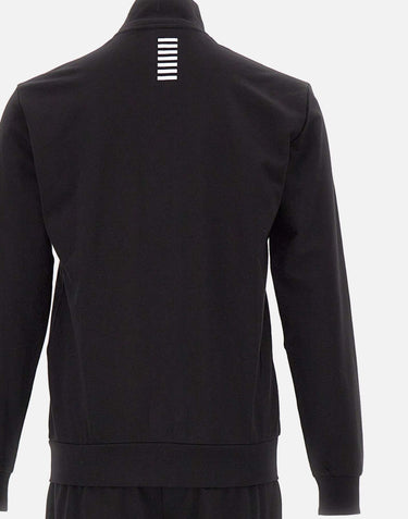 EA7 Completo due pezzi tuta in cotone BLACK Uomo 