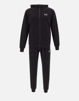 EA7 Completo tuta in cotone BLACK Uomo 