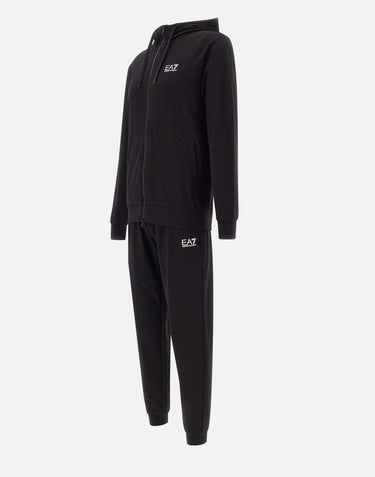 EA7 Completo tuta in cotone BLACK Uomo 