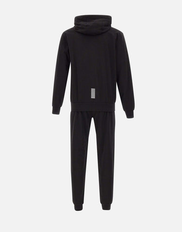 EA7 Completo tuta in cotone BLACK Uomo 