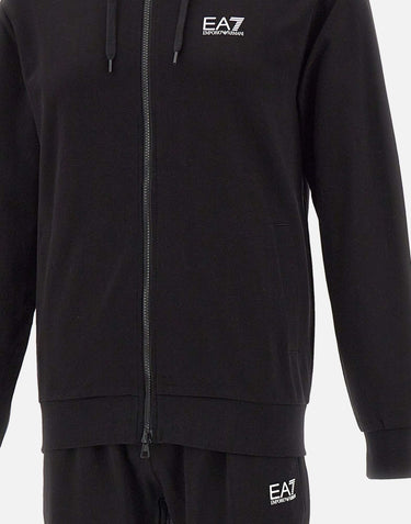 EA7 Completo tuta in cotone BLACK Uomo 