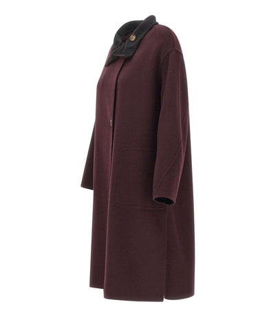 ELENA MIRO' Cappotto in double misto lana RED Donna 