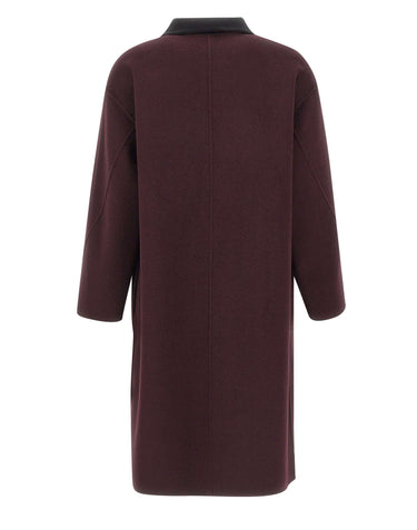 ELENA MIRO' Cappotto in double misto lana RED Donna 