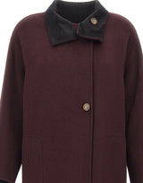 ELENA MIRO' Cappotto in double misto lana RED Donna 