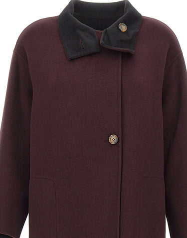 ELENA MIRO' Cappotto in double misto lana RED Donna 