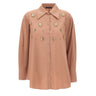 ELENA MIRO' Camicia in cotone con ricamo gioiello Pink Donna 
