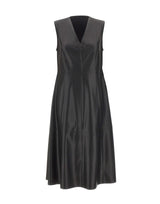 ELENA MIRO' Abito in ecopelle smanicato BLACK Donna 
