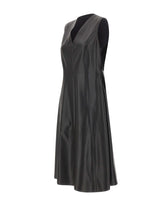 ELENA MIRO' Abito in ecopelle smanicato BLACK Donna 
