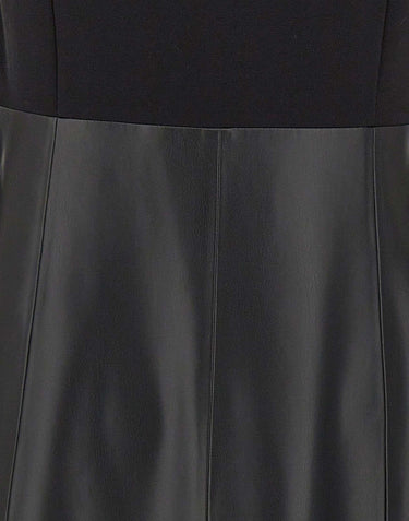 ELENA MIRO' Abito in ecopelle smanicato BLACK Donna 