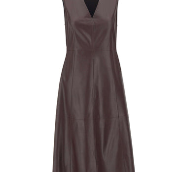 ELENA MIRO' Abito in ecopelle smanicato RED Donna 