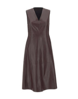 ELENA MIRO' Abito in ecopelle smanicato RED Donna 