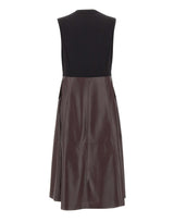 ELENA MIRO' Abito in ecopelle smanicato RED Donna 