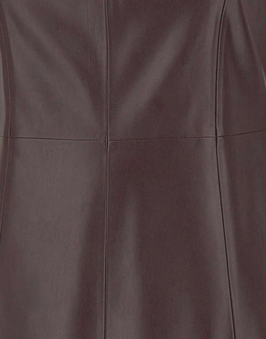 ELENA MIRO' Abito in ecopelle smanicato RED Donna 